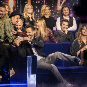 Exclusif - Nico, Lola Dubini, Anne-Sophie Girard, Michael Youn, Booder, Cartman, Daniela, Arnaud Tsamere, Florent Peyre, Camille Cerf - Enregistrement des 10 ans de l'émission "Vendredi tout est permis (VTEP)", présentée par A.Essebag et diffusée le 29 janvier sur TF1 © Jacovides-Moreau / Bestimage