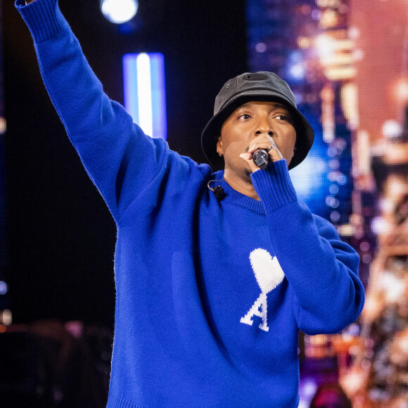 Exclusif - Soprano - Enregistrement des 10 ans de l'émission "Vendredi tout est permis (VTEP)", présentée par A.Essebag et diffusée le 29 janvier sur TF1 © Jacovides-Moreau / Bestimage