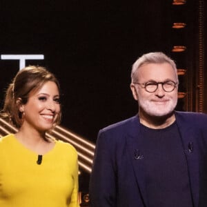 Exclusif - Léa Salamé, Laurent Ruquier - Sur le plateau de l'émission On Est En Direct (OEED) du samedi 29 janvier 2022