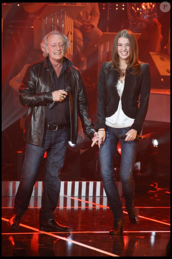 Didier Barbelivien et Tatiana Platon dans Les années bonheur, diffusion le 9 janvier 2010 sur France 2.