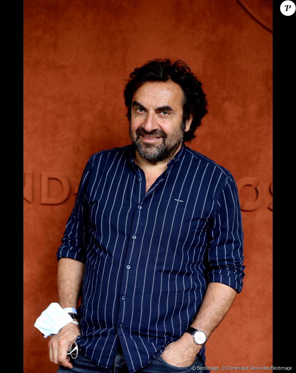 André Manoukian au village lors des internationaux de France de tennis de Roland Garros à Paris, France, le 4 juin 2021. © Dominique Jacovides/Bestimage
