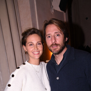 Exclusif - Ophélie Meunier et son mari Mathieu Vergne - Soirée d'inauguration du restaurant "Le Mimosa" à Paris, le 22 novembre 2021. © Rachid Bellak/Bestimage