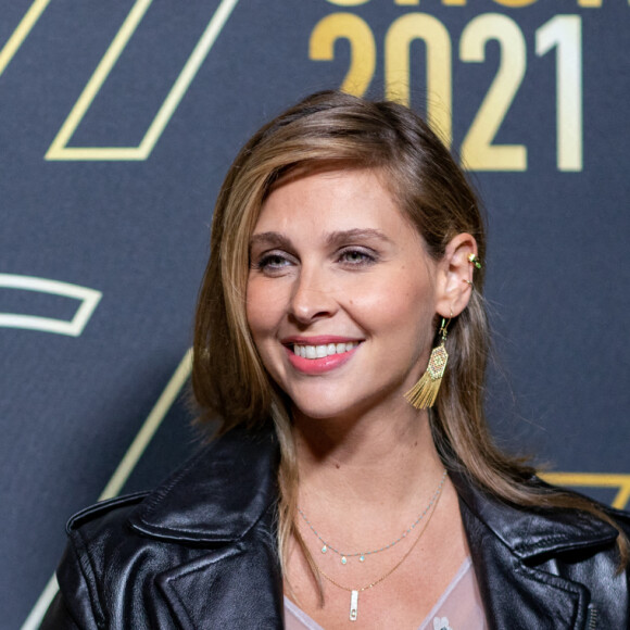 Ophélie Meunier (enceinte) - Photocall du défilé Etam Live Show à l'Opéra Garnier à Paris, le 4 octobre 2021. © Tiziano Da Silva / Bestimage