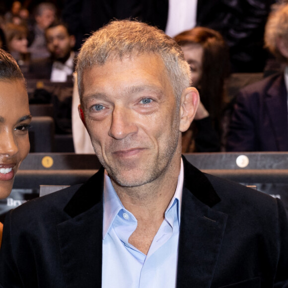 Vincent Cassel et sa femme Tina Kunakey - People dans la salle lors de la 45ème cérémonie des César à la salle Pleyel à Paris le 28 février 2020 © Olivier Borde / Dominique Jacovides / Bestimage 