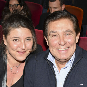 Jean-Pierre Foucault et sa fille Virginie - Avant-première du film "Ma famille t'adore déjà!" au cinéma Elysées Biarritz à Paris, France, le 7 novembre 2016. © Pierre Perusseau/Bestimage