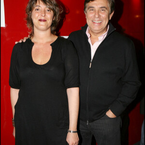 Jean-Pierre Foucault et sa fille Virginie à Paris.