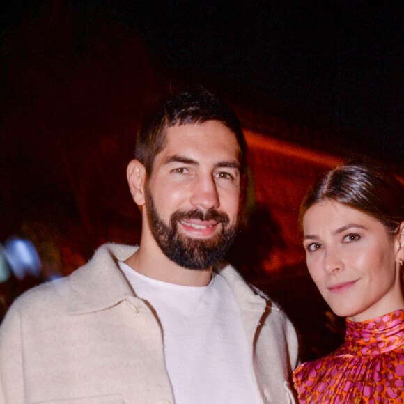 Exclusif - Nikola Karabatic et sa compagne Géraldine Pillet - Les people dans l'espace Experience Immersive réservé aux VIP lors du Etam Live Show 2019 au Stade Roland Garros lors de la fashion week à Paris, le 24 septembre 2019. © Rachid Bellak/Bestimage