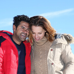 Jamel Debbouze et sa femme Mélissa Theuriau au 20e festival du film de comédie de l'Alpe d'Huez le 20 janvier 2017. © Dominique Jacovides / Bestimage 