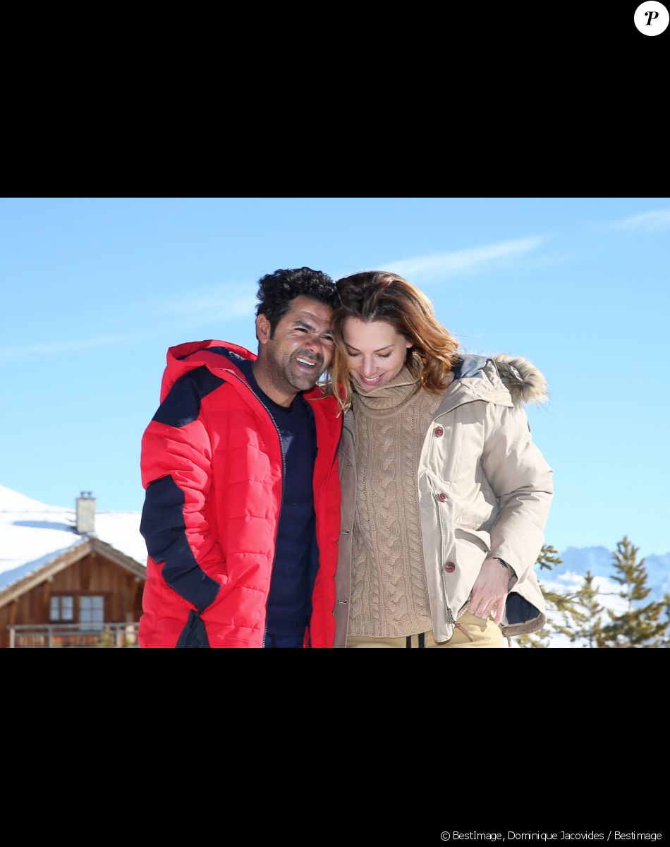 Jamel Debbouze et sa femme Mélissa Theuriau au 20e festival du film de comédie de l'Alpe d'Huez le 20 janvier 2017. © Dominique Jacovides / Bestimage