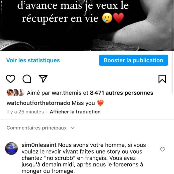 Louane cède au chantage hilarant d'un internaute. Instagram. Le 6 février 2022.