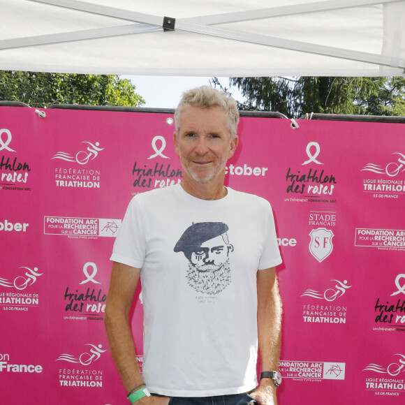 Denis Brogniart - 8ème édition du "Triathlon des roses" au Stade Français dans le domaine de Saint Cloud le 18 septembre 2021. © Marc Ausset-Lacroix/Bestimage
