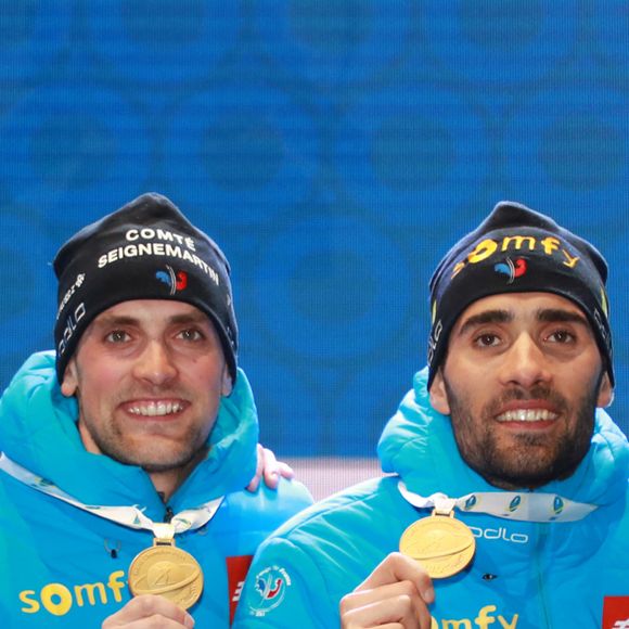 Simon Desthieux, Emilien Jacquelin, Martin Fourcade et Quentin Fillon Maillet.