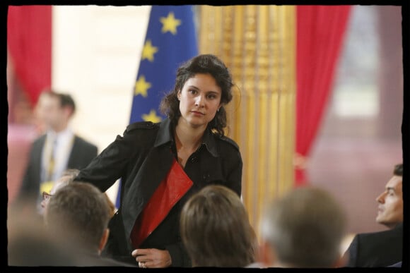 Archives - Apolline de Malherbe - Palais de l' Élysée - Conférence de presse de François Hollande.16 mai 2016