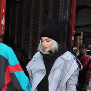 Kylie Jenner et son compagnon Travis Scott se rendent au restaurant Cipriani à New York le 28 novembre 2018. 