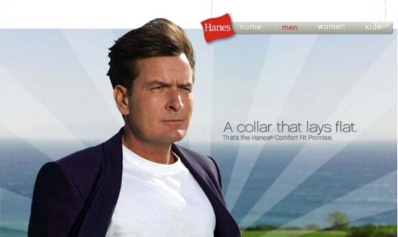 La marque Hanes décide de ne plus diffuser ses publicités avec Charlie Sheen.