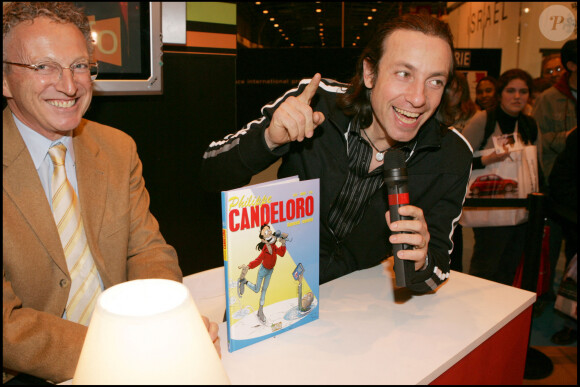 Nelson Monfort et Philippe Candeloro au salon du livre en 2008