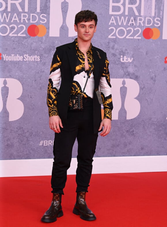 Tom Daley assiste à la cérémonie des Brit Awards 2022 à l'O2 Arena. Londres, le 8 février 2022.