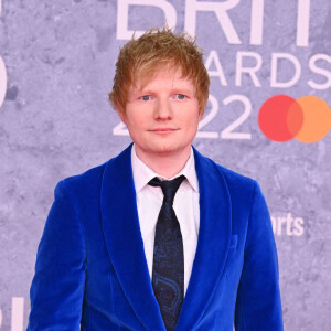Ed Sheeran assiste à la cérémonie des Brit Awards 2022 à l'O2 Arena. Londres, le 8 février 2022.