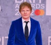 Ed Sheeran assiste à la cérémonie des Brit Awards à l'O2 Arena. Londres, le 8 février.