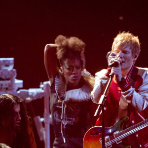 Ed Sheeran lors de la cérémonie des Brit Awards 2022 à l'O2 Arena à Londres, le 8 février 2022.