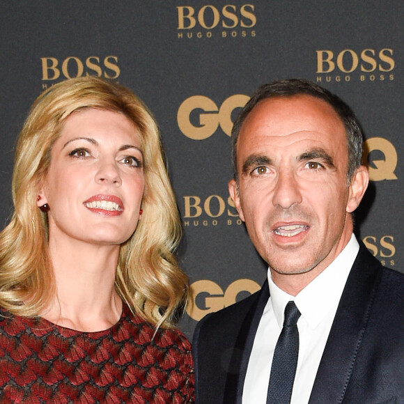 Nikos Aliagas et sa compagne Tina Grigoriou lors de la soirée de la 8ème édition des GQ Hommes de l'Année 2017 au Trianon à Paris, France, le 15 novembre 2017. © Coadic Guirec/Bestimage