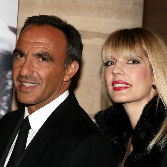 Nikos Aliagas et sa compagne Tina Grigoriou - Inauguration de l'exposition photographique de Nikos Aliagas intitulée "Corps et âmes" à la Conciergerie à Paris le 23 Mars 2016. © Dominique Jacovides / Bestimage