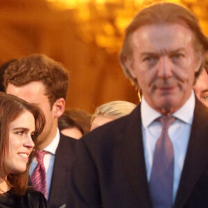 La princesse Eugenie et son mari Jack Brooksbank - Les duchesses d'York représentent la famille royale du Royaume Uni au mariage du prince Phílippos de Grèce et de Nina Flohr à Athènes le 23 octobre 2021.