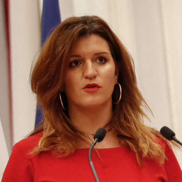 La ministre déléguée à la Citoyenneté, Marlène Schiappa à l'hôtel Beauvau à Paris, France