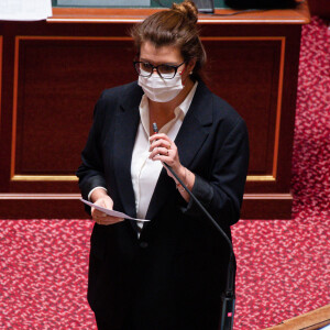 Marlene Schiappa - Questions d'actualité au Gouvernement. Paris. Le 12 janvier 2022.