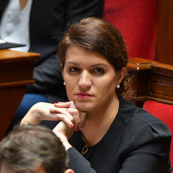 Marlène Schiappa - Séance de question au gouvernement à l'Assemblée Nationale à Paris le 16 janvier 2018. © Lionel Urman