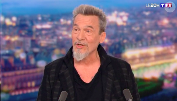 Florent Pagny sur le plateau du 20 heures de TF1 ce jeudi 10 février