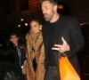 Ben Affleck et sa compagne Jennifer Lopez arrivent au restaurant The Polo Bar à New York City, New York, Etats-Unis, le 4 février 2022. 