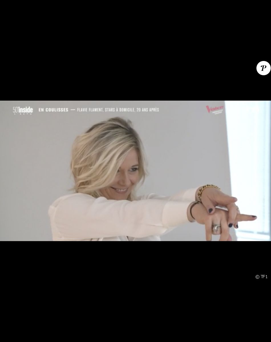Flavie Flament photographiée par son fils Antoine. Il lui adresse des mots touchants. Émission "50' Inside", TF1