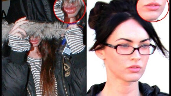 La bombe Megan Fox s'est fait les lèvres d'Angelina Jolie... c'est plutôt raté !!!