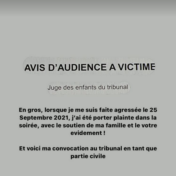 Vaimalama Chaves explique vouloir maintenir sa plainte contre les "enfants" qui l'ont agressée au mois de septembre 2021 - Instagram