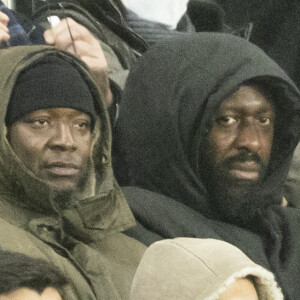 Thomas Ngijol - People lors de la huitième de finale aller de la Ligue des champions entre le PSG et le Real Madrid au Parc des Princes à Paris le 15 février 2022. © Cyril Moreau/Bestimage