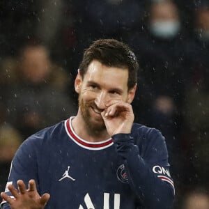 Lionel Messi (Léo) (PSG) - 8ème de finale aller de la Ligue Des Champions "PSG - Real Madrid (1-0)" au Parc des Princes à Paris, le 15 février 2022.