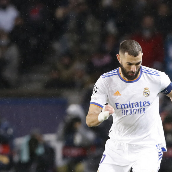 Karim Benzema (Real Madrid) - 8ème de finale aller de la Ligue Des Champions "PSG - Real Madrid (1-0)" au Parc des Princes à Paris, le 15 février 2022.