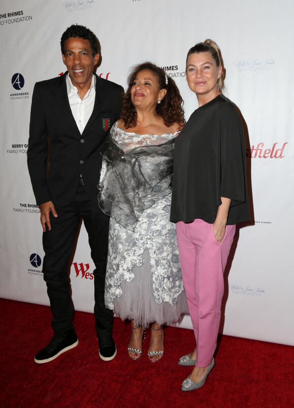 Chris Ivery, Debbie Allen, Ellen Pompeo à la soirée 'Turn Me Loose' au The Wallis Annenberg Center à Beverly Hills, le 15 octobre 2017. 