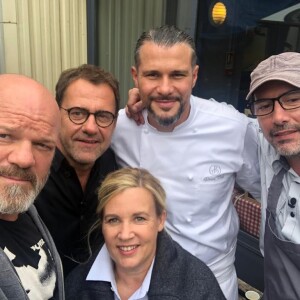 Michel Sarran, ex-juré de "Top Chef" sur M6, entouré de son remplaçant Glenn Viel et ses anciens camarades Philippe Etchebest, Hélène Darroze et Paul Pairet.