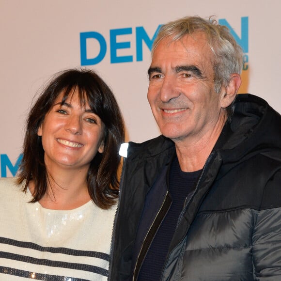 Estelle Denis et son ex-compagnon Raymond Domenech - Avant première du film "Demain tout commence" au Grand Rex à Paris le 28 novembre 2016. © Coadic Guirec/Bestimage