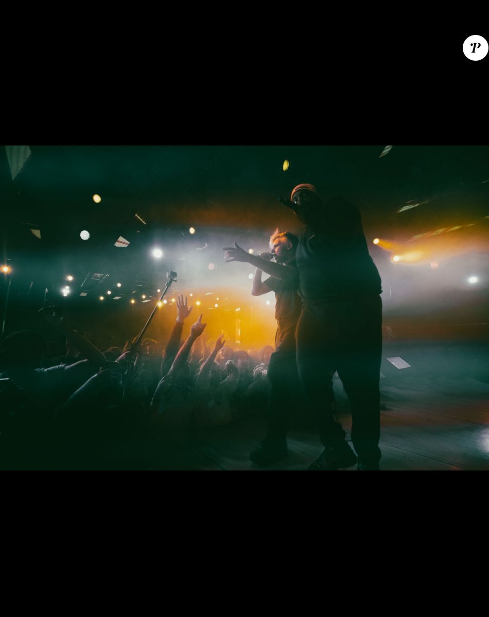 Orelsan et Ablaye au Strike de Tignes, 16 février 2022.
