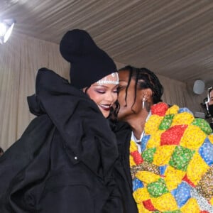 A$AP Rocky et Rihanna assistent au Met Gala 2021 consacré à l'exposition "Celebrating In America: A Lexicon Of Fashion" au Metropolitan Museum of Art. New York