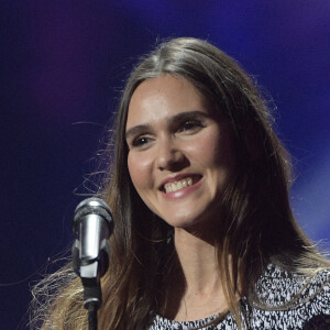 Exclusif - Joyce Jonathan - Enregistrement de l'émission "Tout le monde chante contre le cancer" au Palais des Congrès à Paris, sur W9. © Giancarlo Gorassini-Cyril Moreau / Bestimage 