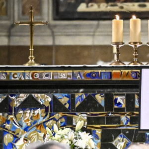 Un rassemblement religieux a lieu à la cathédrale d'Albi, France, le 8 janvier 2022, à l'initiative de la soeur et d'une amie de Delphine Jubillar.