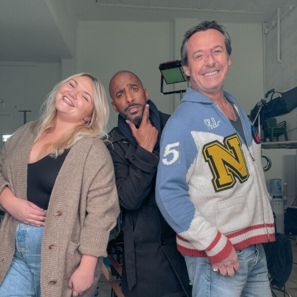 Lola Dubini, Jean-Luc Reichmann et Stomy Bugsy sur Instagram. Le 16 février 2022.
