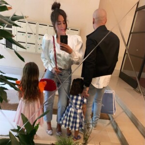 Amel Bent, son mari Patrick Antonelli et leurs deux filles