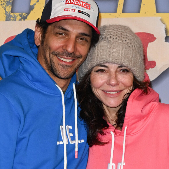Tomer Sisley et sa femme Sandra Sisley - Avant-première du film "Super-héros malgré lui" au cinéma Le Grand Rex à Paris le 31 janvier 2022. © Coadic Guirec/Bestimage