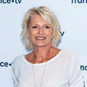 Sophie Davant lors du photocall dans le cadre de la conférence de presse de France Télévisions au Pavillon Gabriel à Paris. © Pierre Perusseau/Bestimage 