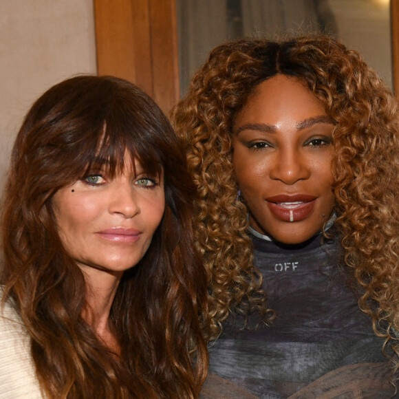 Helena Christensen, Serena Williams et Cindy Crawford dans les coulisses du défilé Off-White™, collection automne / hiver 2022-2023 au Palais Brongniart. Paris, le 28 février 2022. © Veeren / Christophe Clovis / Bestimage